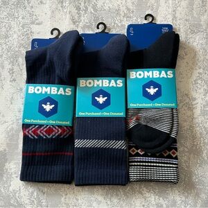 Bombas Men's Crew Socks - 3 Pack